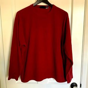 Men’s burgundy/dark red Micro D-Luxe pullover M
